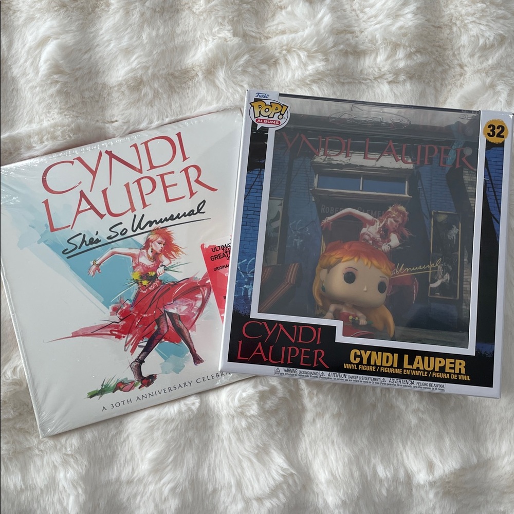 Funko Pop! Cyndi Lauper Vinyl Figure with Album